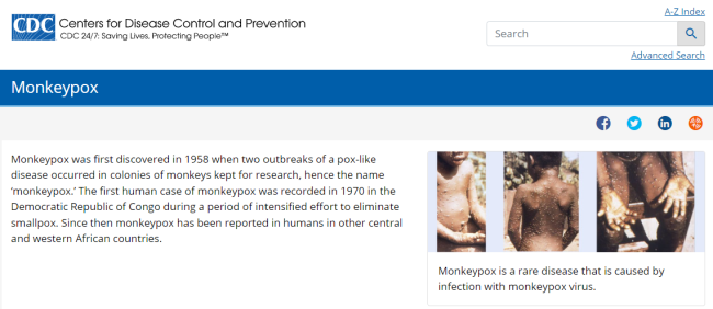 欧洲疾控中心：猴痘病例已在欧洲多国发现