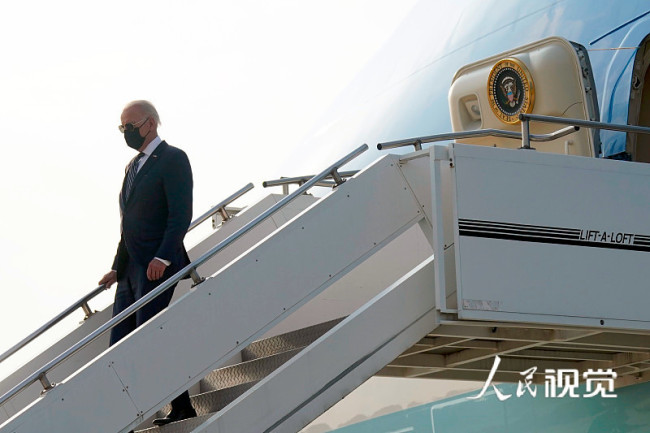 美国总统拜登抵达韩国 开启其任内首次亚洲行